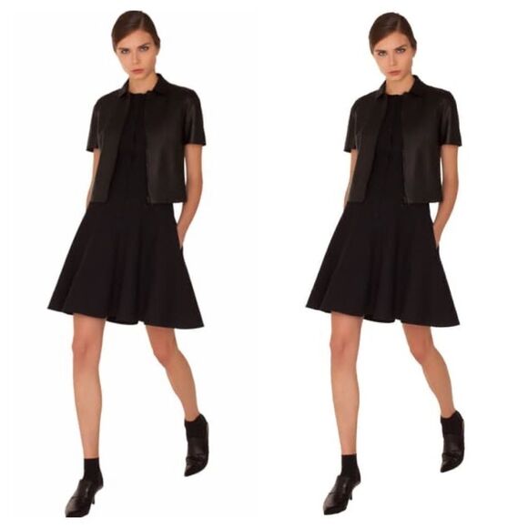 Akris Punto Piqué Jersey A-Line Dress Size 10 - Picture 8 of 8